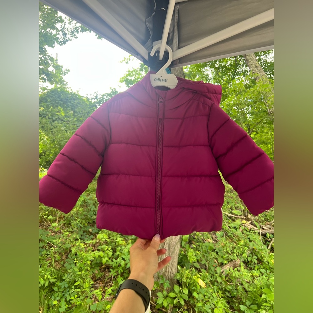 Kids Puffer Jacket - Magenta